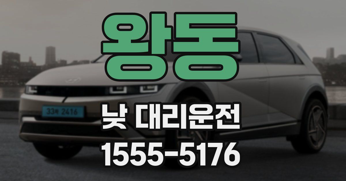 왕동 낮 대리운전