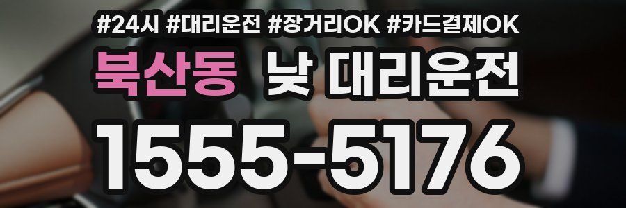 북산동 낮 대리운전
