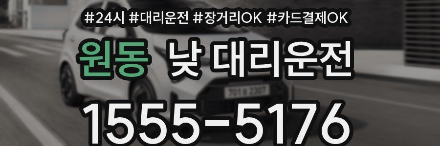 원동 낮 대리운전