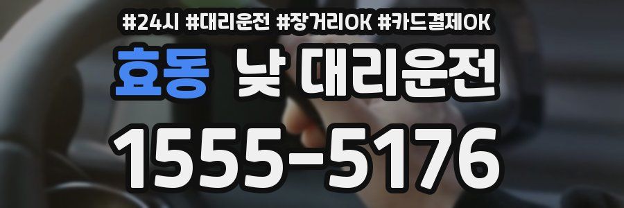 효동 낮 대리운전