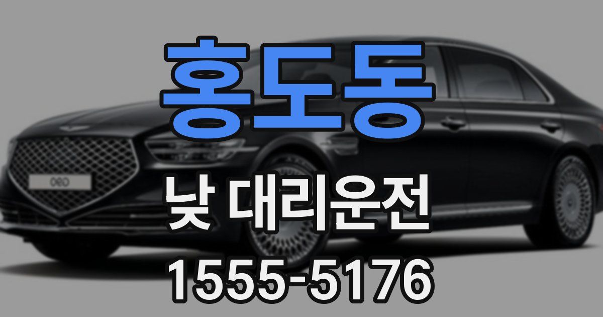 홍도동 낮 대리운전