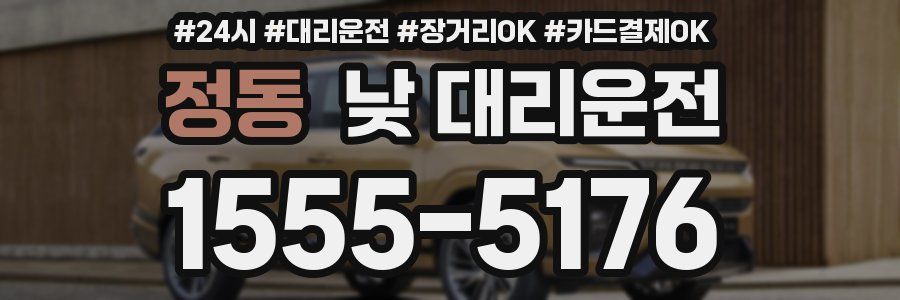 정동 낮 대리운전