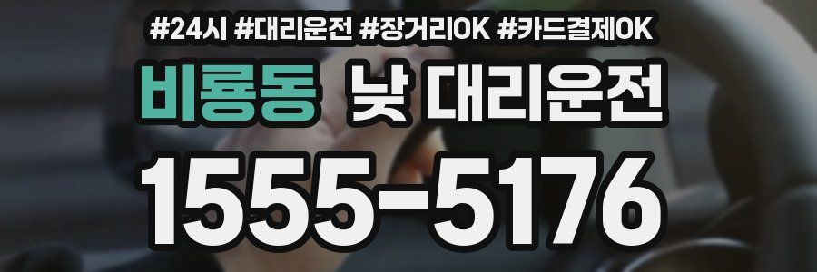 비룡동 낮 대리운전