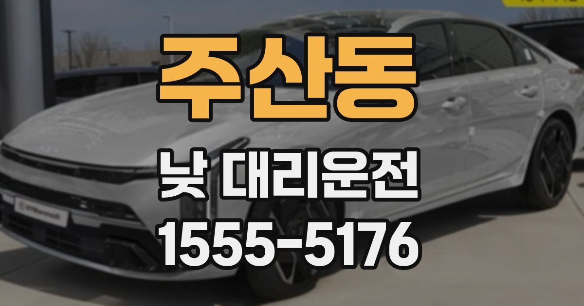 주산동 낮 대리운전
