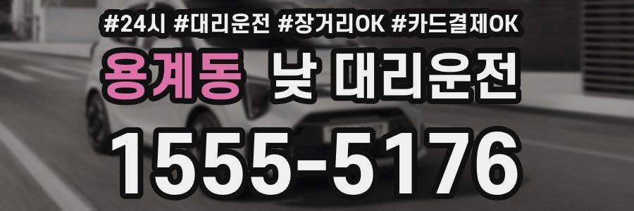 용계동 낮 대리운전