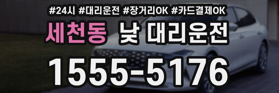세천동 낮 대리운전