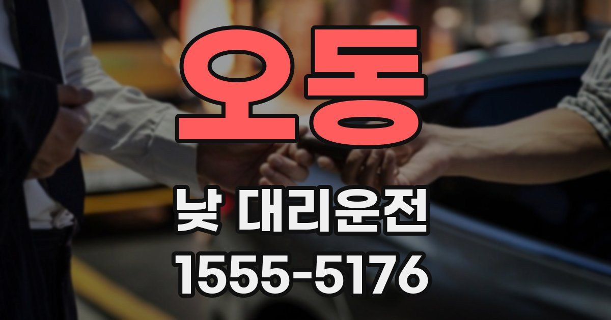 오동 낮 대리운전