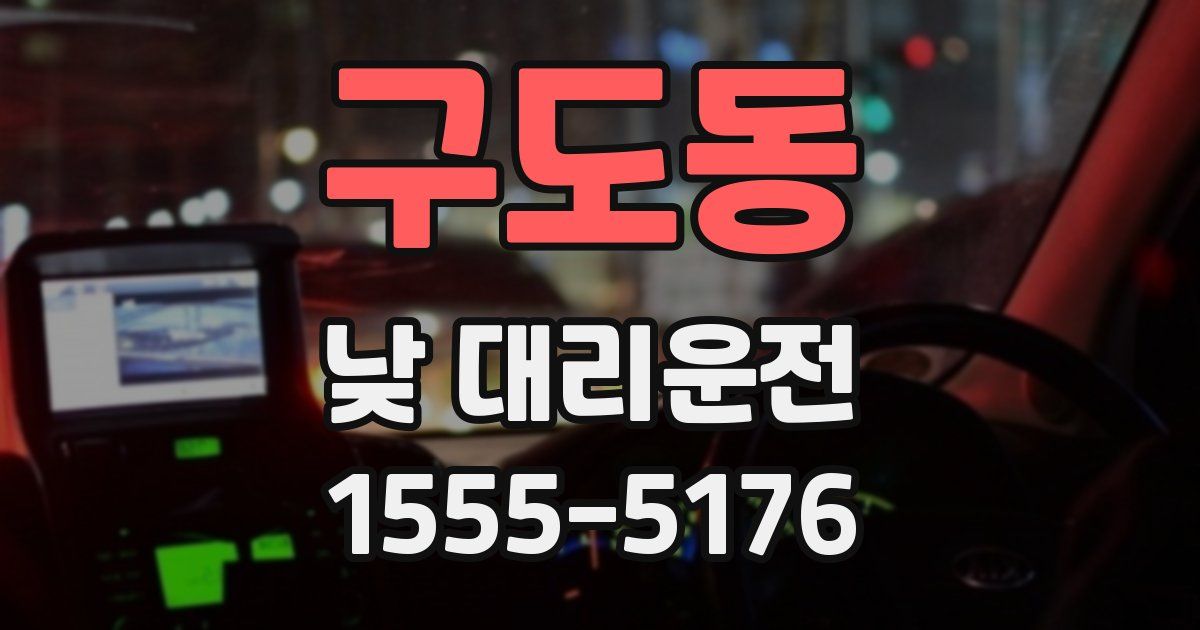 구도동 낮 대리운전