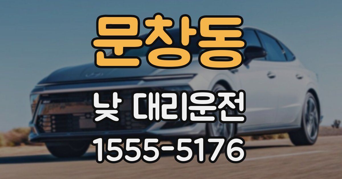 문창동 낮 대리운전