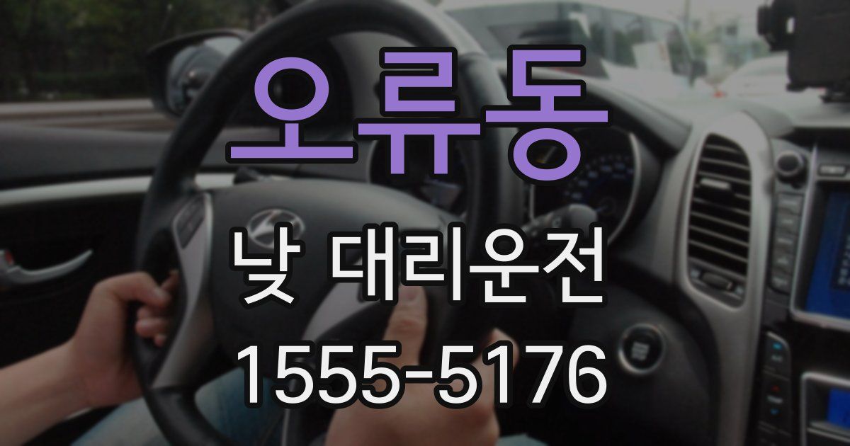 오류동 낮 대리운전