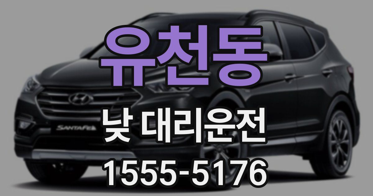 유천동 낮 대리운전