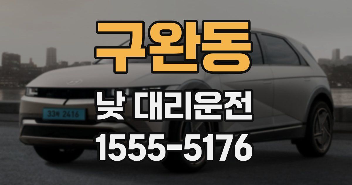 구완동 낮 대리운전