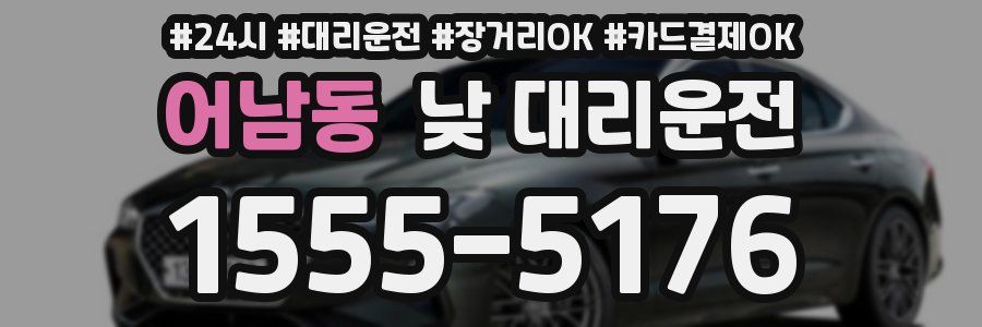 어남동 낮 대리운전