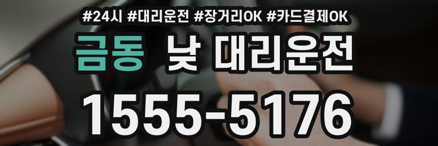 금동 낮 대리운전