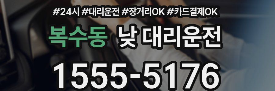 복수동 낮 대리운전
