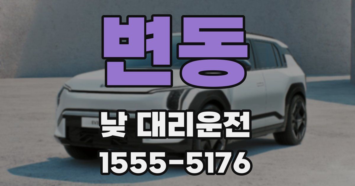 변동 낮 대리운전