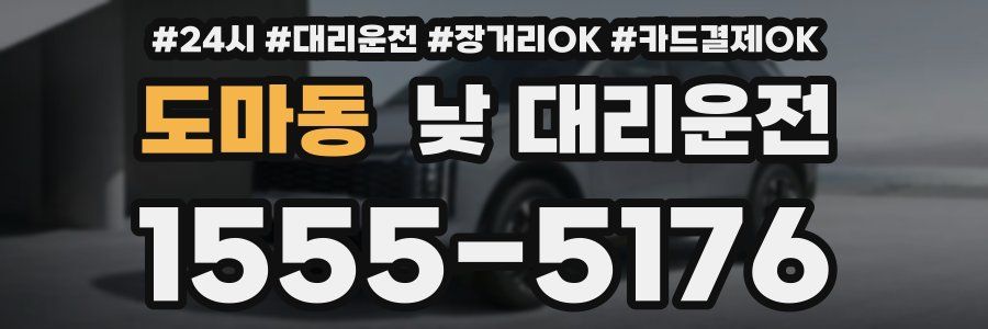 도마동 낮 대리운전