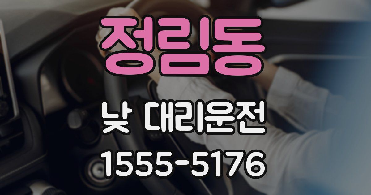정림동 낮 대리운전