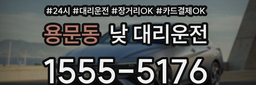 용문동 낮 대리운전