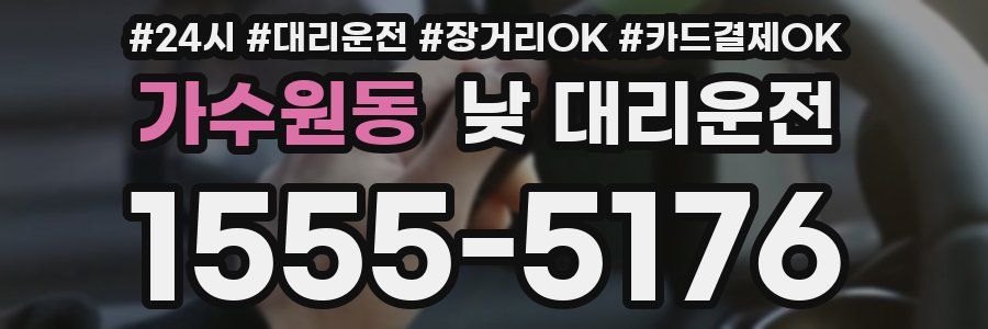 가수원동 낮 대리운전