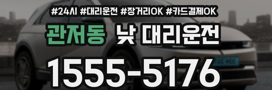 관저동 낮 대리운전