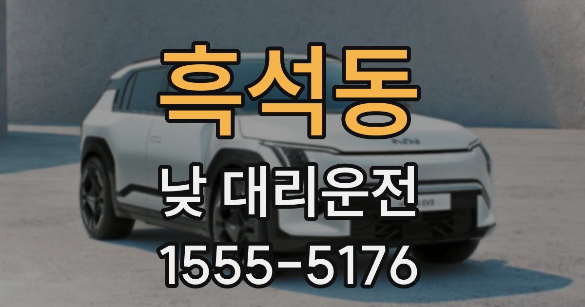 흑석동 낮 대리운전