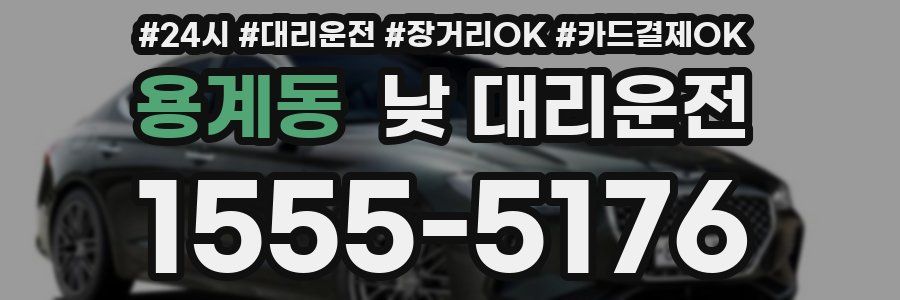 용계동 낮 대리운전