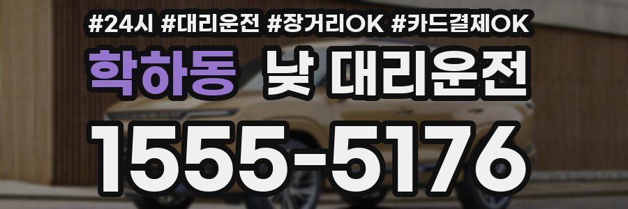 학하동 낮 대리운전