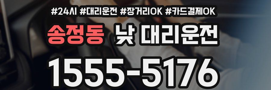 송정동 낮 대리운전