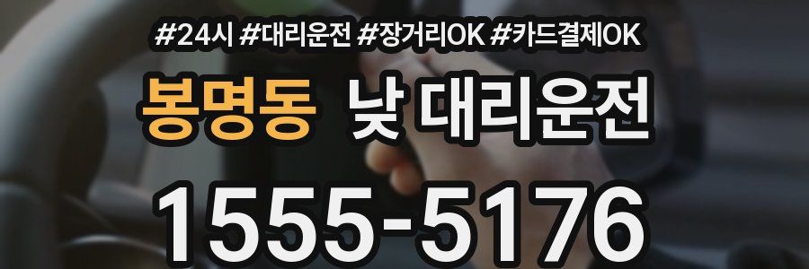 봉명동 낮 대리운전