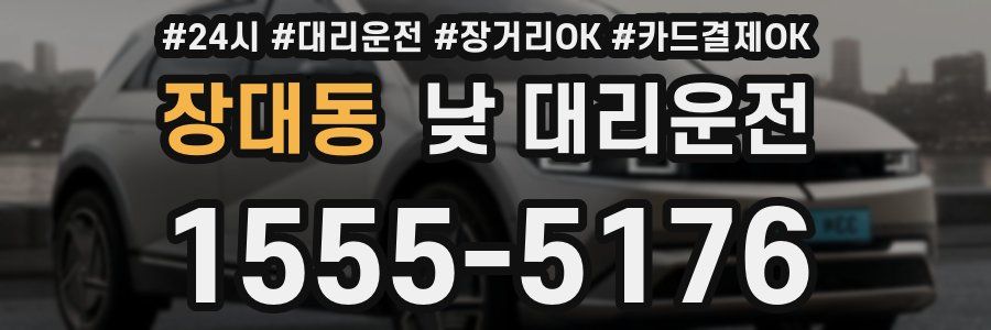 장대동 낮 대리운전