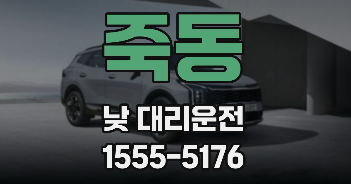 죽동 낮 대리운전