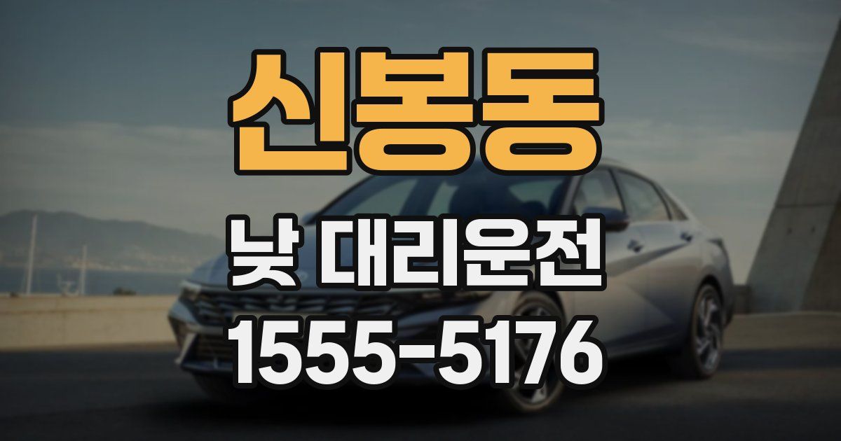 신봉동 낮 대리운전