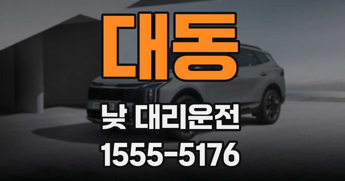 대동 낮 대리운전