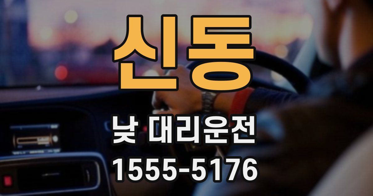 신동 낮 대리운전