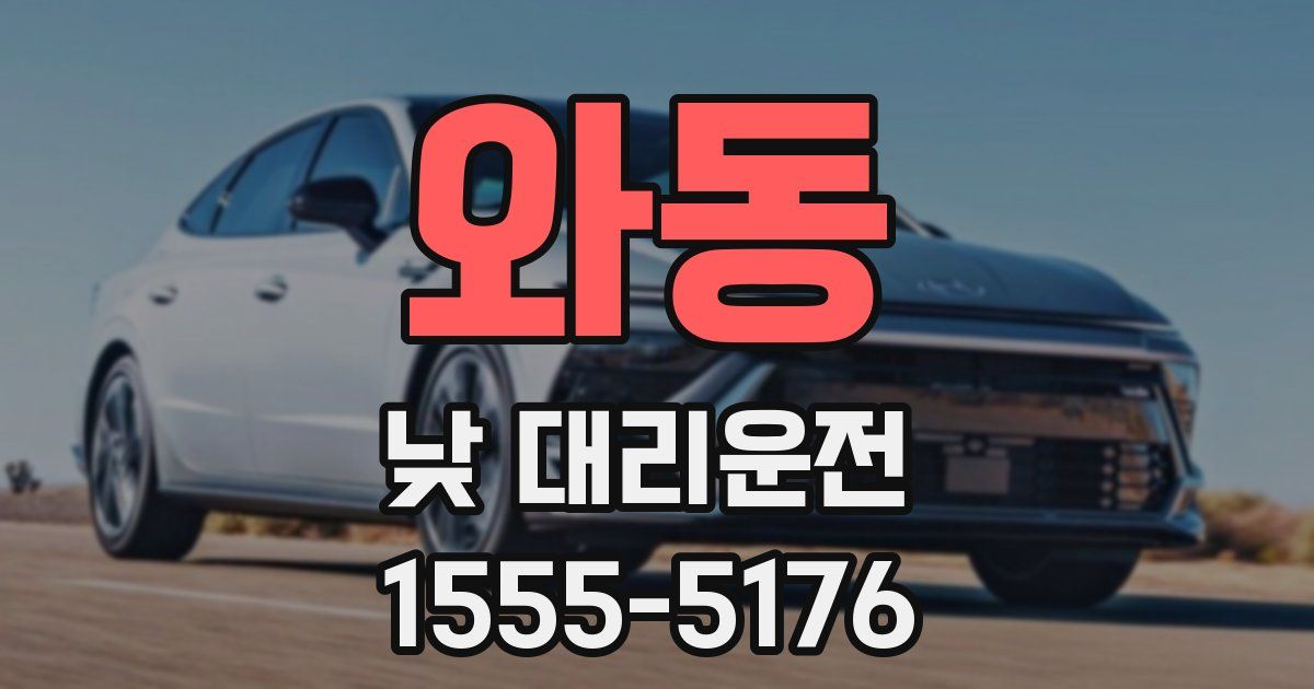 와동 낮 대리운전