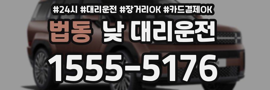 법동 낮 대리운전