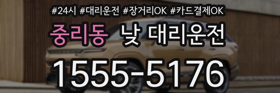 중리동 낮 대리운전