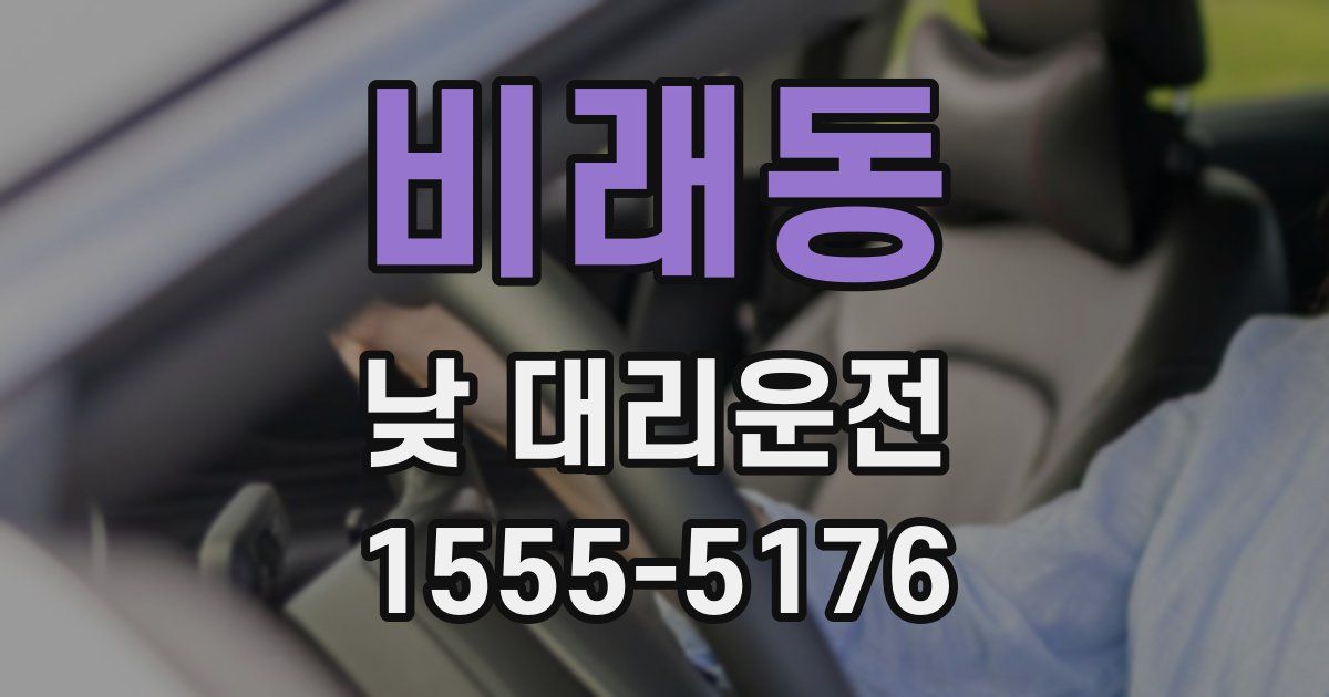 비래동 낮 대리운전