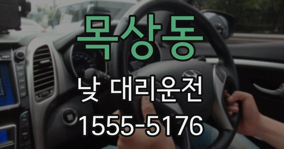목상동 낮 대리운전
