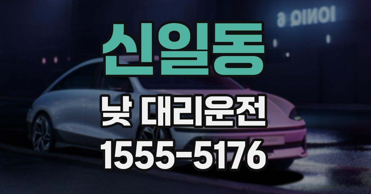 신일동 낮 대리운전