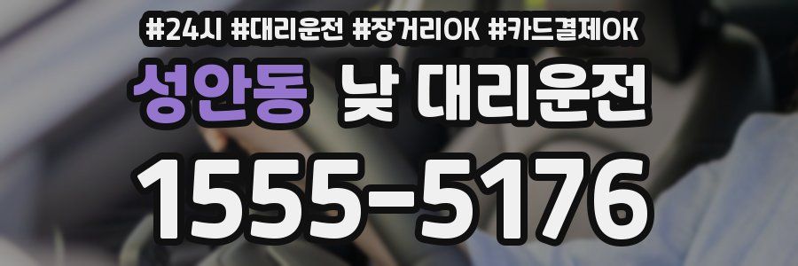 성안동 낮 대리운전