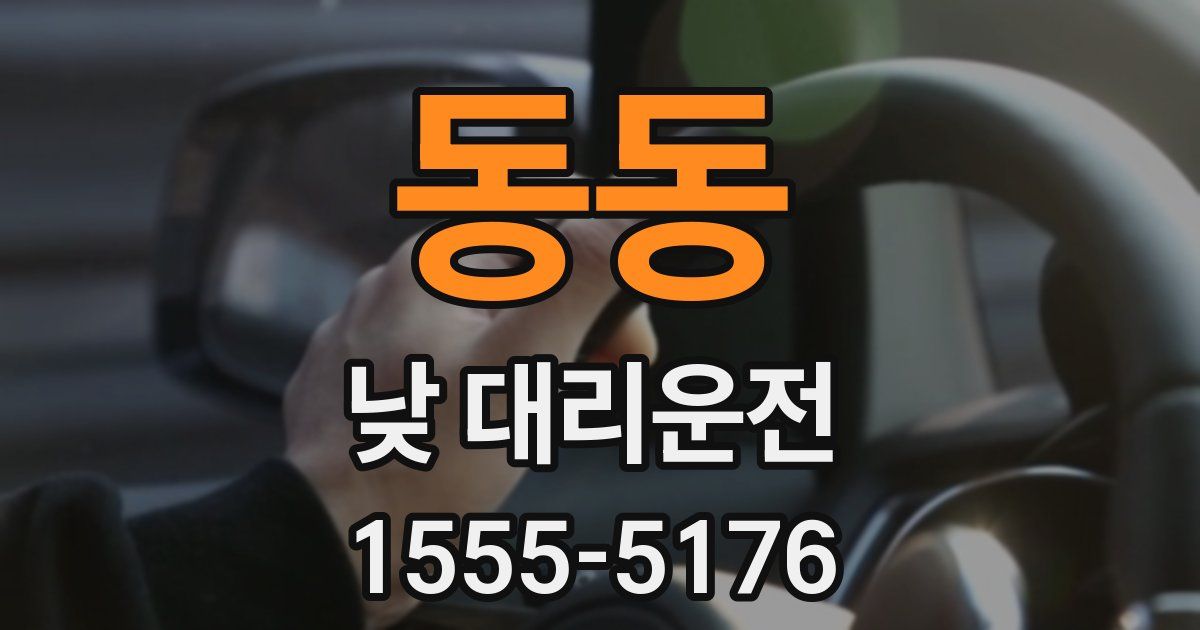 동동 낮 대리운전