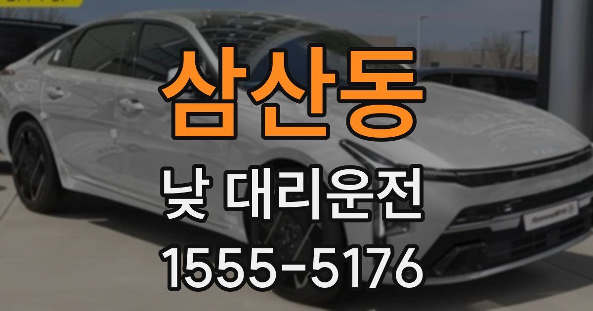 삼산동 낮 대리운전