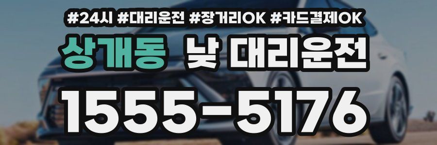 상개동 낮 대리운전