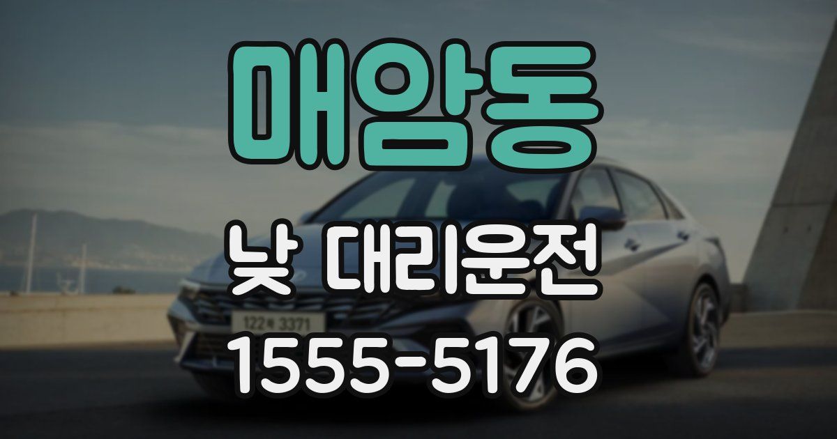 매암동 낮 대리운전