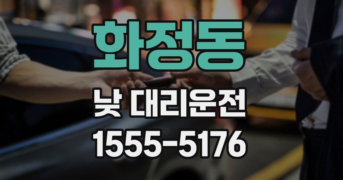 화정동 낮 대리운전