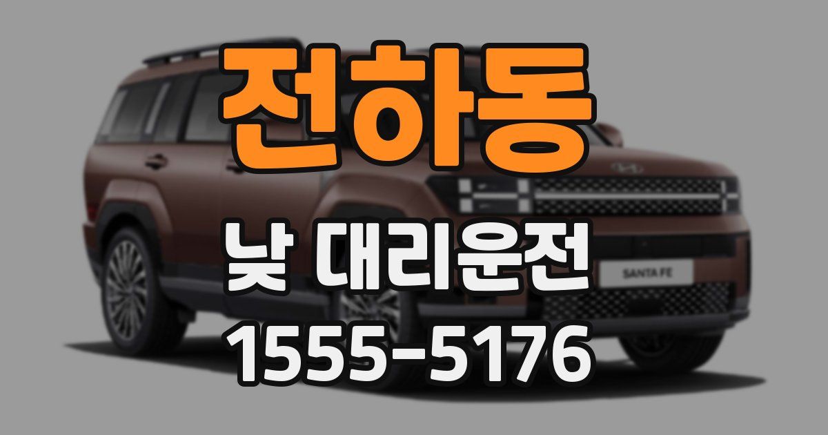 전하동 낮 대리운전