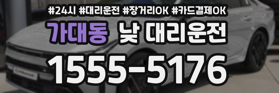 가대동 낮 대리운전