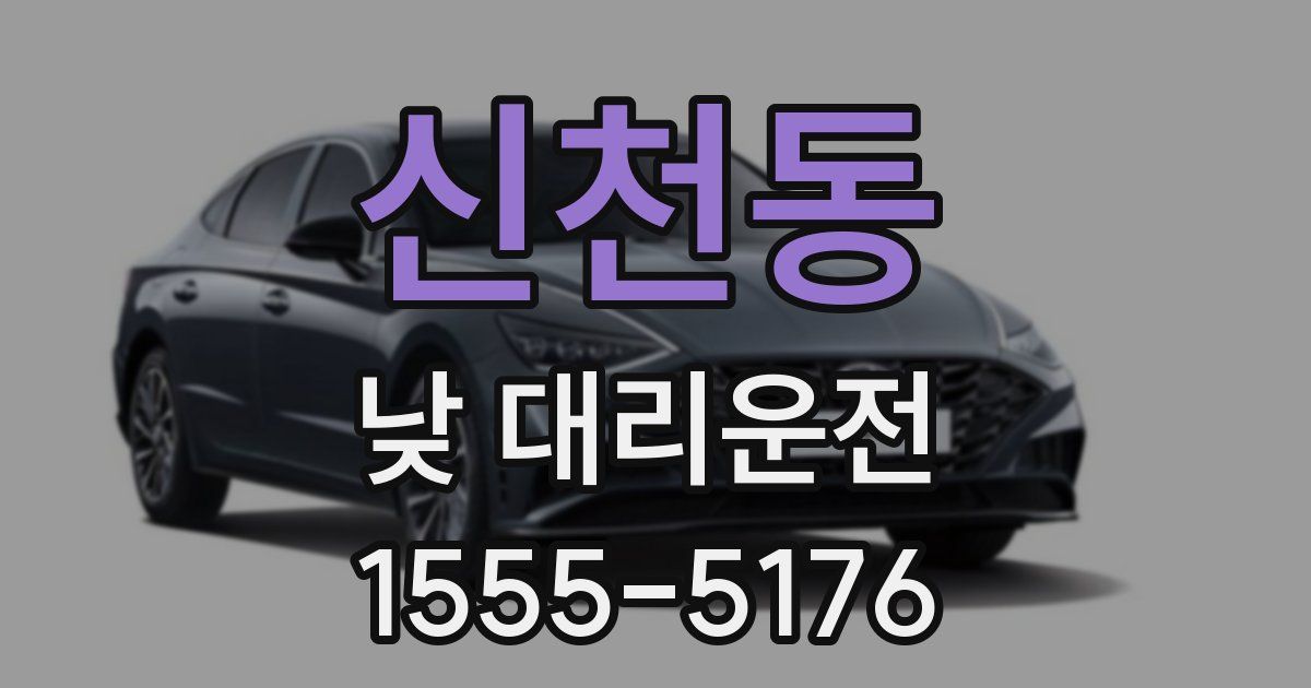 신천동 낮 대리운전